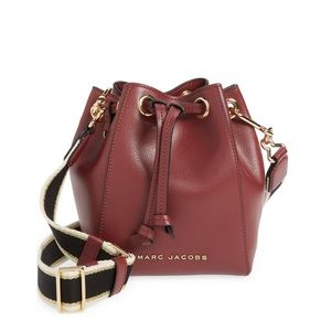 The Marc Jacobs The Bucket Bag NWT Vachetta Red Brown Shoulder